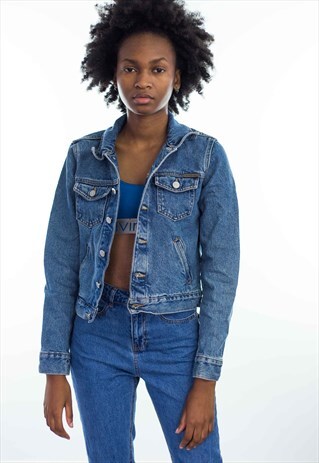 VINTAGE CK CALVIN KLEIN DENIM JACKET 90S S 27
