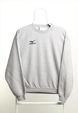 Vintage Mizuno Crewneck Logo Sweatshirt Grey