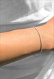 Women's 2mm Curb Bracelet Chain - Silver