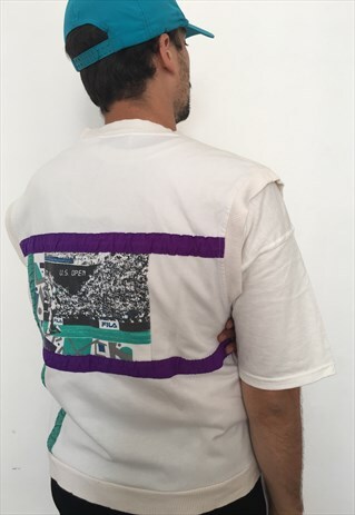 VINTAGE FILA U.S. OPEN JUMPER FRESH PRINCE TYPE