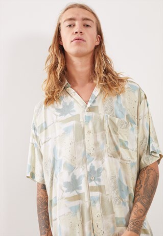 VINTAGE PATTERNED FESTIVAL SHORT SLEEVE SHIRT