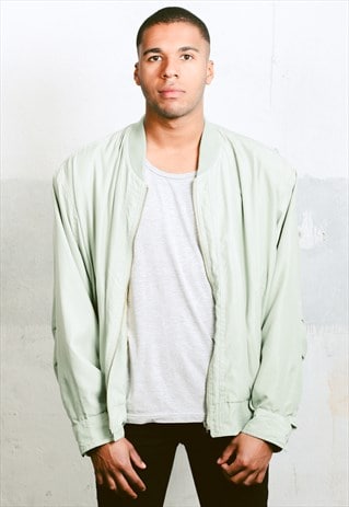 VINTAGE SILK BOMBER JACKET
