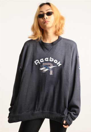 VINTAGE REEBOK EMBROIDERED SPELLOUT SWEATSHIRT