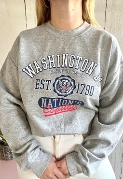 Vintage USA Washington 90's Motif Sports Sweatshirt