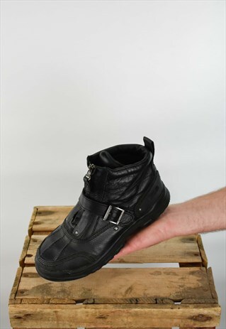 VINTAGE POLO RALPH LAUREN TYREK ZIP LEATHER BOOT