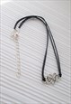 INFINITY HEART CHOKER - BLACK CORD CHOKER
