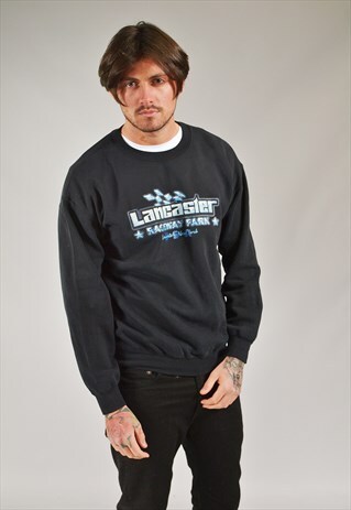 VINTAGE LANCASTER RACEWAY SWEATSHIRT BLACK