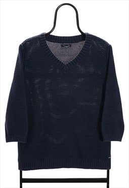 Tommy Hilfiger Vintage Navy Knitted Sweater Womens