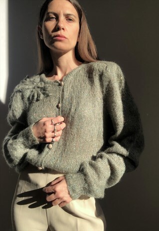 VINTAGE HAND-KNITTED CARDIGAN