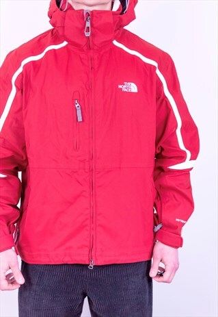 VINTAGE THE NORTH FACE HYVENT JACKET IN RED LARGE