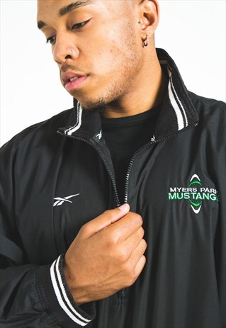 VINTAGE 80S 1/4 ZIP REEBOK JACKET / S2727