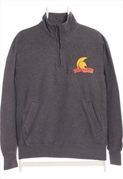 Vintage 90's Champion Sweatshirt Printed Quarter Zip