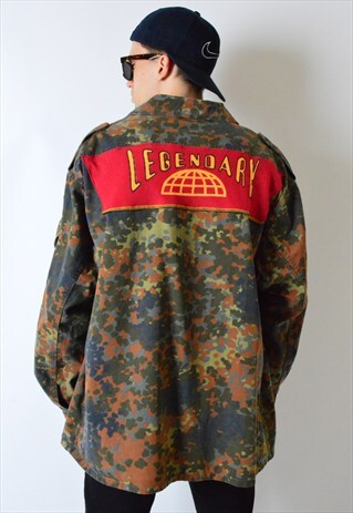 VINTAGE 90S REWORKED CAMO ARMY JACKET X LEGENDARY