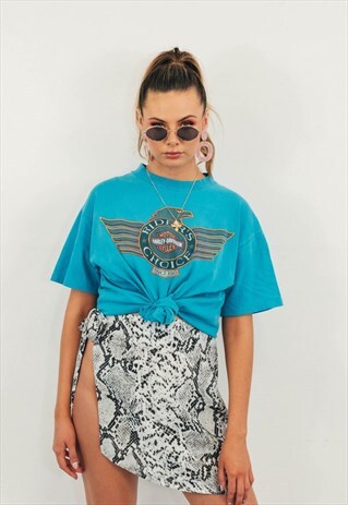 SNAKESKIN PRINT MINI SKIRT