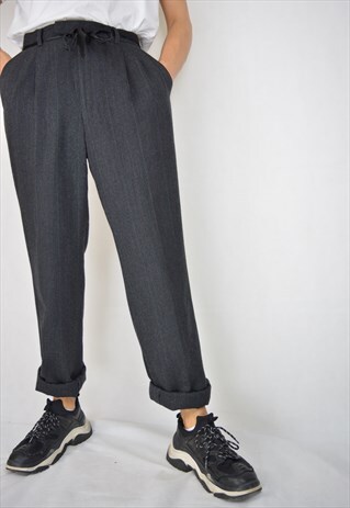 VINTAGE GREY REGULAR CLASSIC TROUSERS