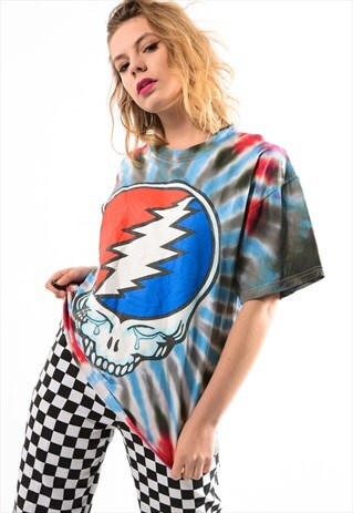 VINTAGE FESTIVAL TIE DYE TEE SHIRT