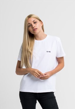 EHE Apparel Embroidered logo T-shirt white