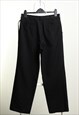 VINTAGE GIVENCHY WIDE LEG CASUAL TROUSERS BLACK