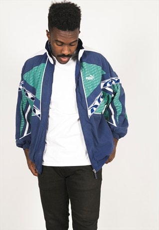 VINTAGE 80S USA PUMA SHELL SPORT JACKET / R097