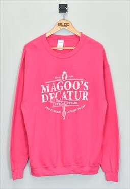 Vintage Magoo's Decatur Sweatshirt Pink XLarge