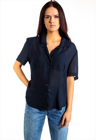 VINTAGE SHORT SLEEVE BLOUSE ACBL12