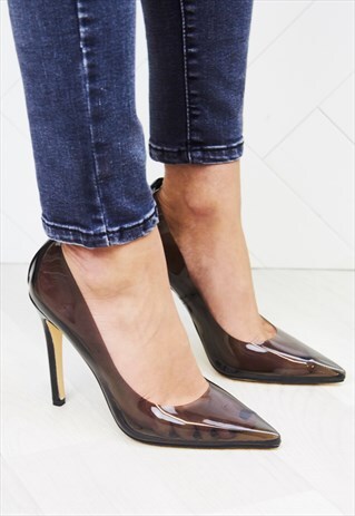 MAYE SMOKE PERSPEX COURT HEELS