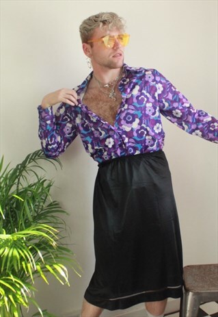 FLOWER PRINT CRAZY PRINT ABSTRACT CASUAL SHIRT CIRCLE COLLAR