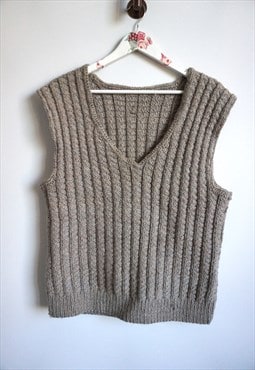 Vintage Norwegian Sweater Vest Jumper Cardigan Wool Pullover