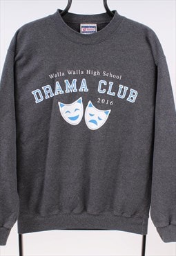 vintage hanes drama club grey sweatshirt
