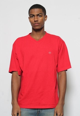VINTAGE CHAMPION T-SHIRT RED