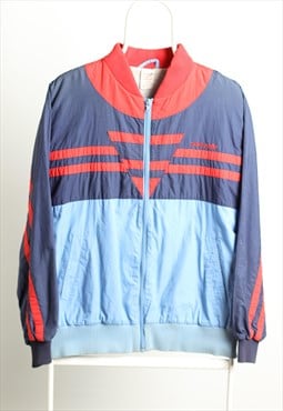 Vintage Sportswear Adidas Windbreaker Logo Jacket Blue Red