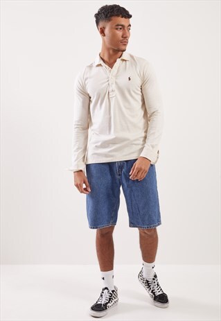 VINTAGE RALPH LAUREN LONG SLEEVE POLO TOP