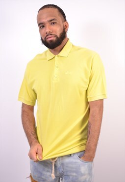 Vintage Asics Polo Shirt Yellow