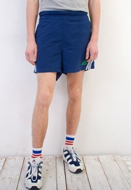 ADIDAS Vintage L Mens W42 Shorts Swim Trunks Retro Polyester