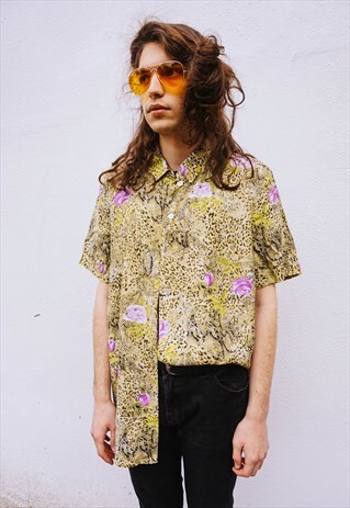 VINTAGE ABSTRACT PATTERNED SHIRT