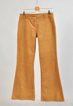 Vintage 00s corduroy flare trousers in brown