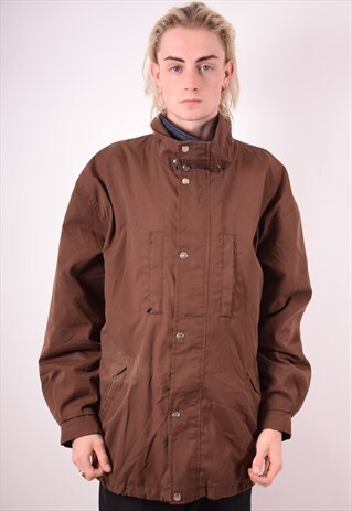FILA MENS VINTAGE JACKET XXL BROWN 90S