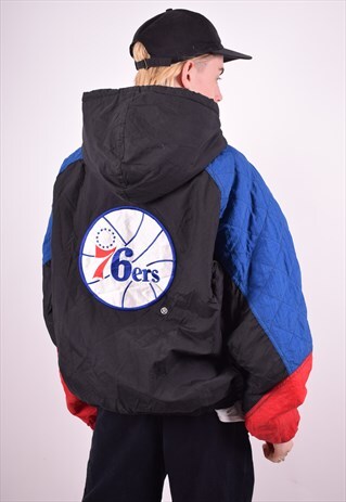 STARTER MENS VINTAGE 76ERS JACKET XL MULTI 90'S