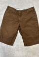 TOMMY HILFIGER SHORTS BROWN CHINO SHORTS 