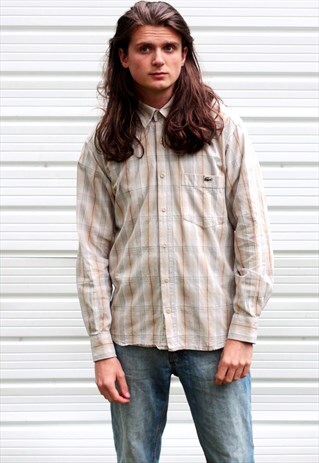 1990'S VINTAGE LACOSTE FLANNEL SHIRT