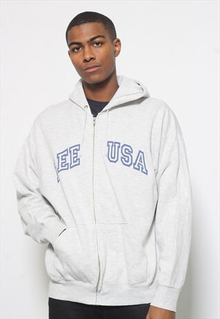 VINTAGE LEE HOODED FULL ZIP SWEATSHIRT