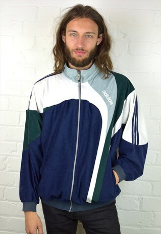 VINTAGE 90'S ADIDAS VELOUR TRACK JACKET