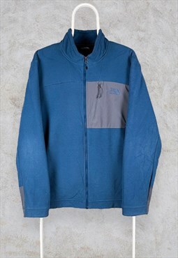 Blue The North Face Fleece Jacket Large
