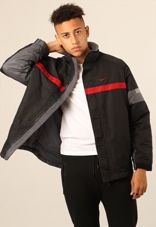 VINTAGE NIKE FLEECE-LINED JACKET