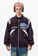 PATCHWORK RACING JACKET MOTORSPORT BOMBER MOTORCYCLE COAT