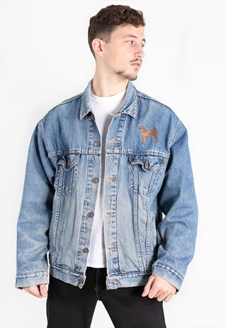 VINTAGE 80S ORIGINAL LEVI'S LINED DENIM JACKET / S8269