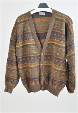 Vintage 90s cardigan in abstract print
