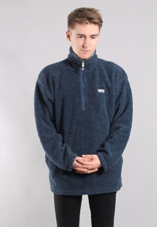 VINTAGE PUFFA 1/4 ZIP FLEECE SWEATSHIRT