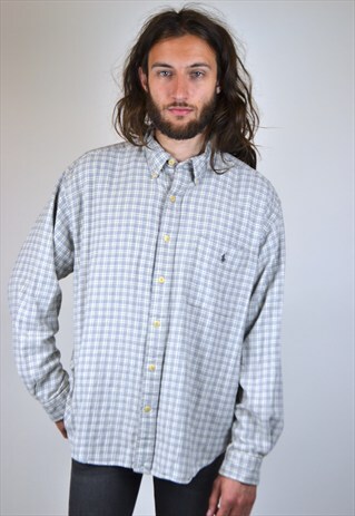 VINTAGE 90'S RALPH LAUREN CHECKED SHIRT
