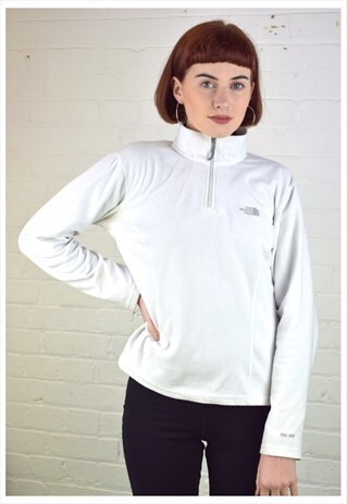 VINTAGE 90'S NORTYH FACE 1/4 ZIP FLEECE SWEATSHIRT